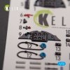 KELIK K72145 Me 163 B/S Komet - interior 3D decals for Hobby 2000/Academy kit 1/72